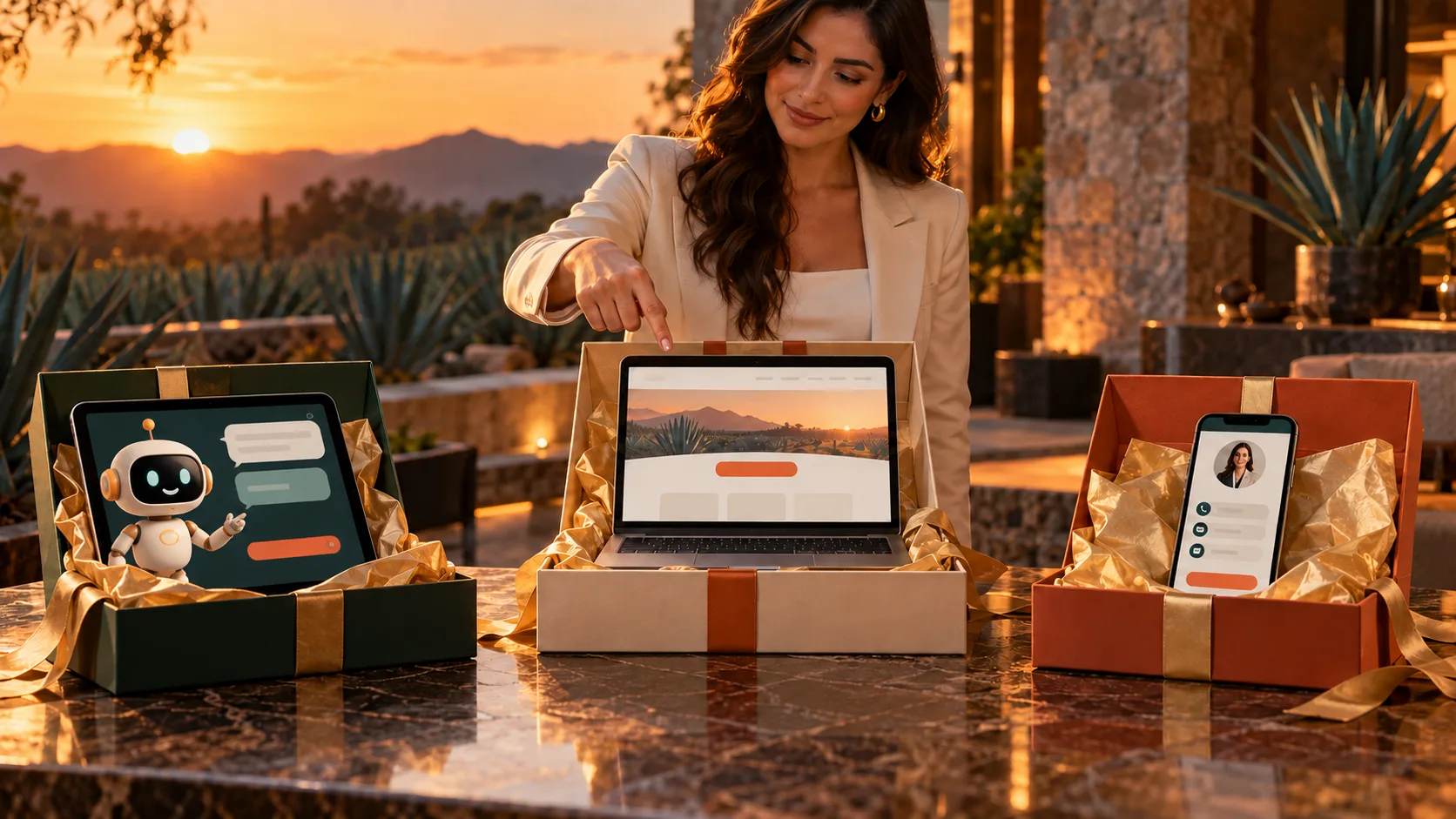 Tres cortesías al contratar: bot personalizado, landing page y herramientas para vendedores