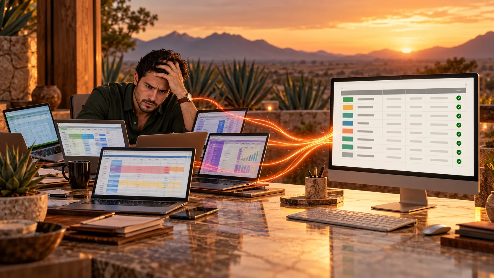 Muchos archivos de Excel que se convierten en una base de datos limpia