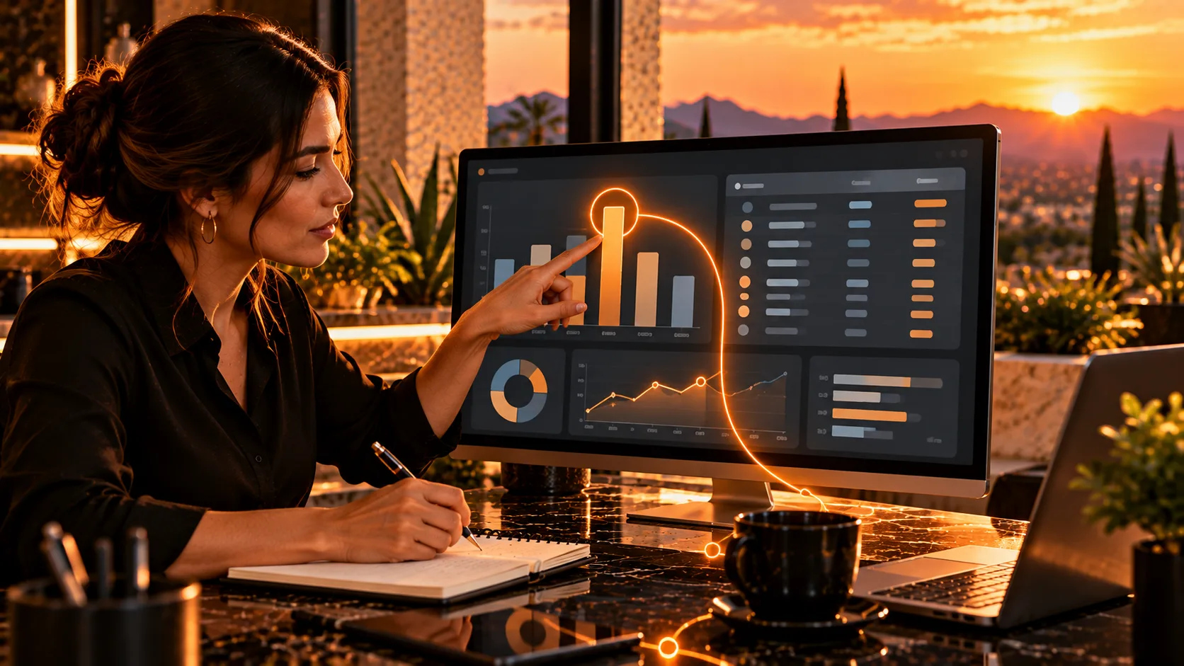 Tablero de datos para saber qué está funcionando