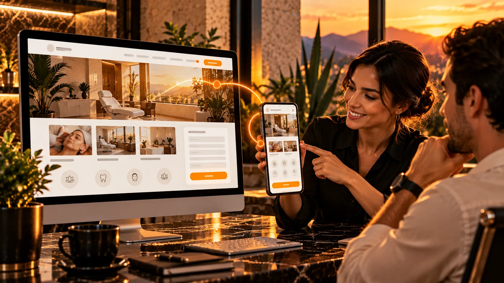 Sitio web profesional que presenta el negocio con claridad