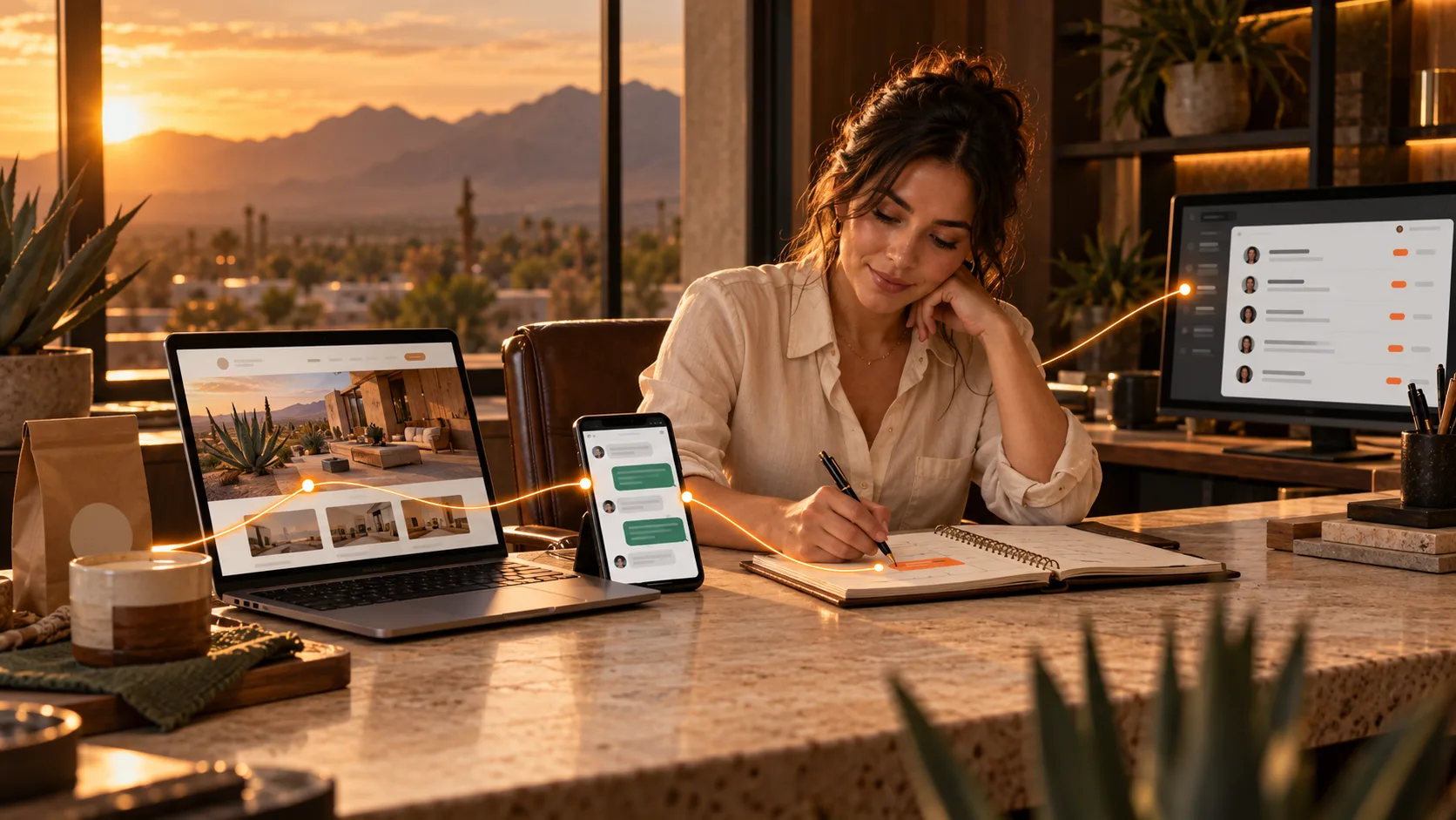Sistema comercial conectado para un negocio de Mexicali con mensajes, seguimiento y resultados